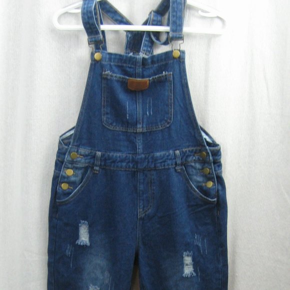 NWT Ava Costume Denim Overalls-Destroyed-SZ Small - Picture 15 of 15